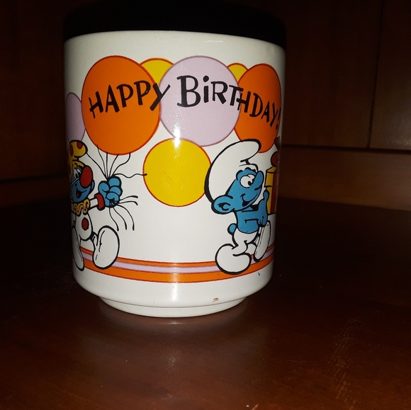 1981 Smurf Happy Birthday coffee mug - Picture 3 of 6
